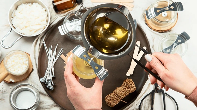 لیست وسایل شمع سازی