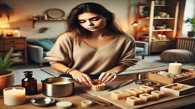 شغل شمع سازی برای خانم ها