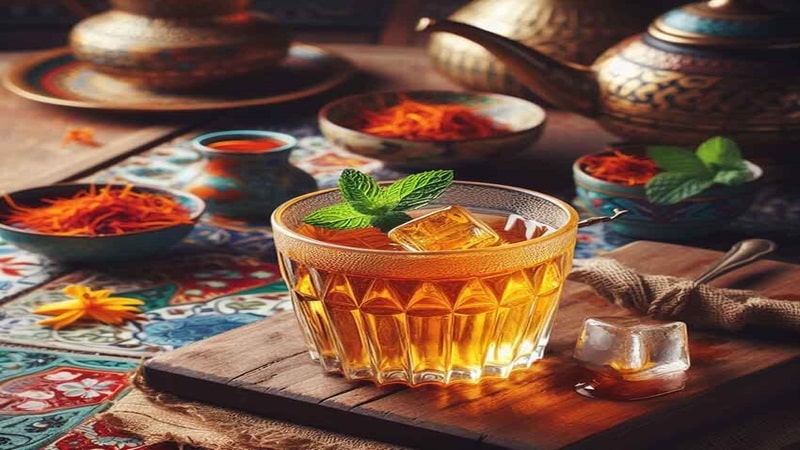 طرز تهیه شربت زعفران آسان و سریع