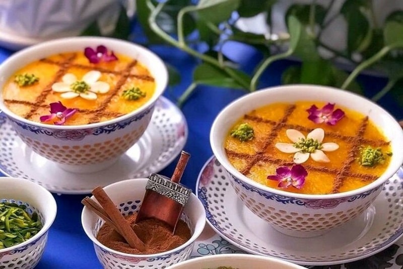 چگونه شله زرد را تزیین کنیم