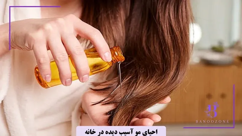 احیای موی آسیب دیده در منزل