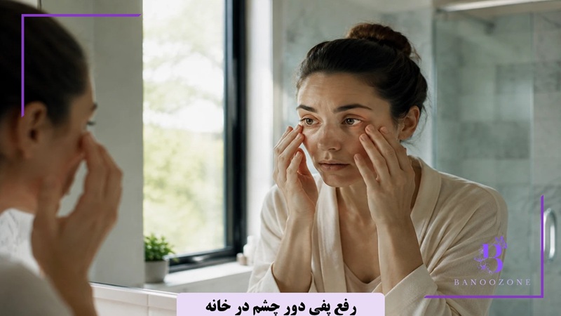 رفع پفی دور چشم در خانه